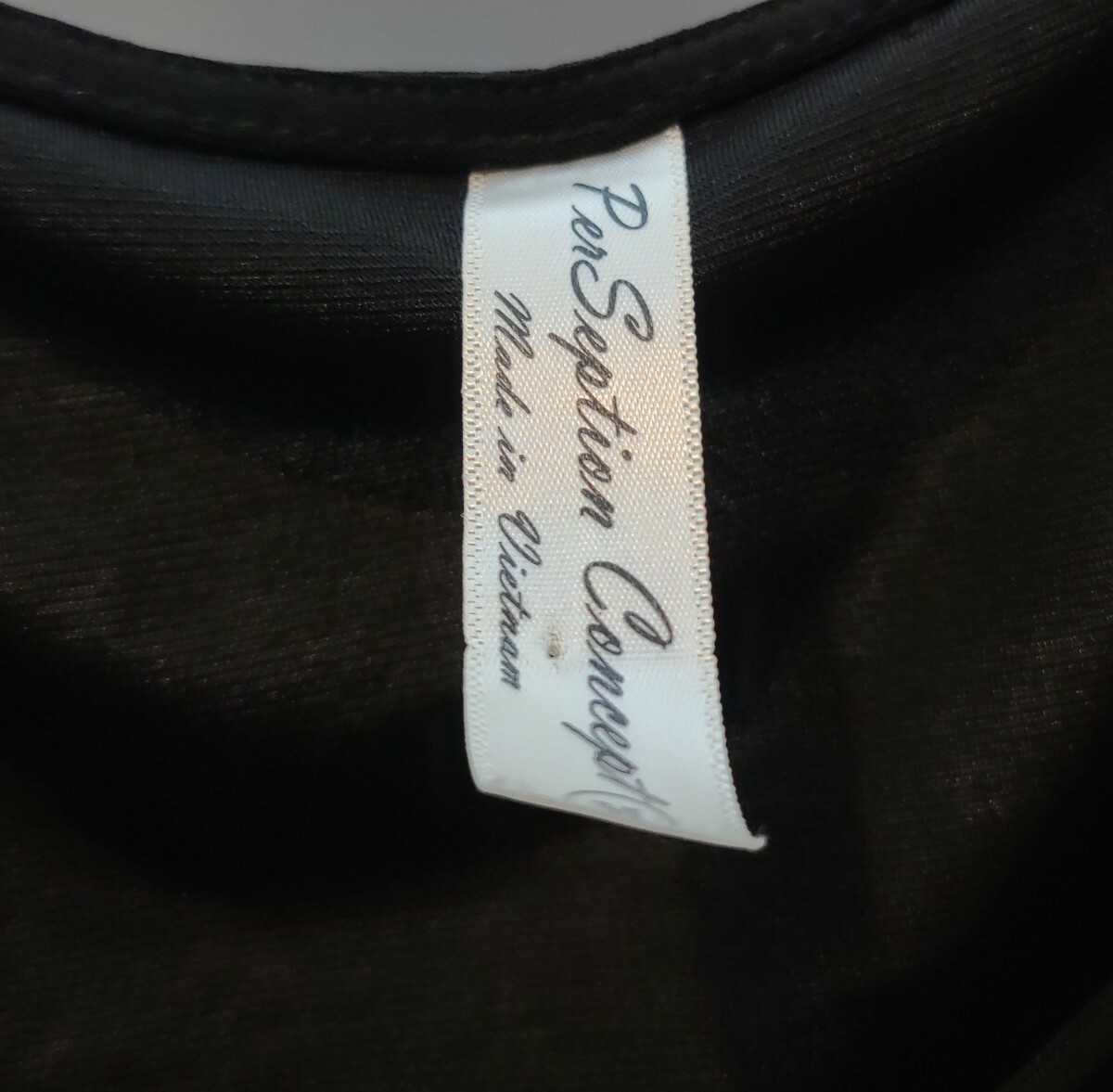 PerSeption Concept Black Blouse M - image 3