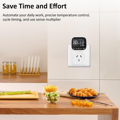TC02 Digital Temperature Controller Thermostat Timer With Sensor 240V 10A 2400W - Picture 5 of 14