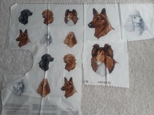 The Kennel Club Dog Applique Fabric 14 Dogs