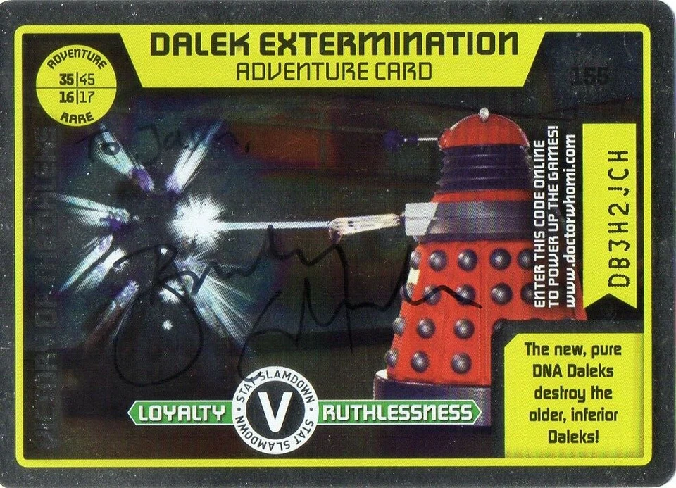 Barnaby Edwards Autograph - Signed 3.5 x 2.5 Doctor Who Trading Card 1 - Image 1 of 1