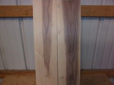 2 PC WALNUT LUMBER WOOD KILN DRIED BOARDS 27"X 7"X 1/2" LOT 254V FLAT END MATCH