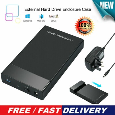 6Gbps USB3.0 auf SATA III 2,5'' 3,5'' Externes Festplattengehäuse HD SSD HDD Case