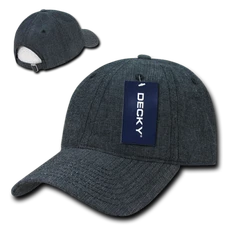 Decky 6 Panel Low Profile Relaxed Denim Dad Hat - 117