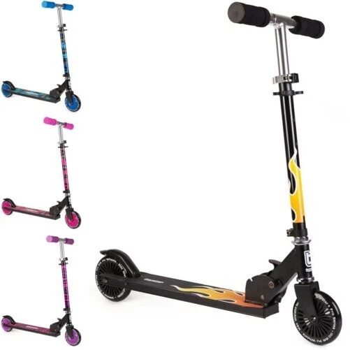 Trottinette pour Enfant Garçon Fille Pliable 2 Roues Rue Push Kick Scooter Neuf - Photo 1/4