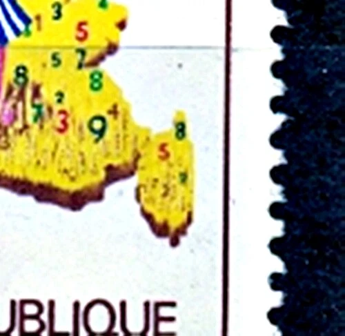TIMBRE FRANCE NEUF SANS GOMME N° 2202 SANS LE N° 7 SUR LA CORSE - Photo 2/2