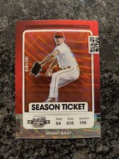 2021 Panini Contenders Sonny Gray Optic Red Wave Prizm Season Ticket #58