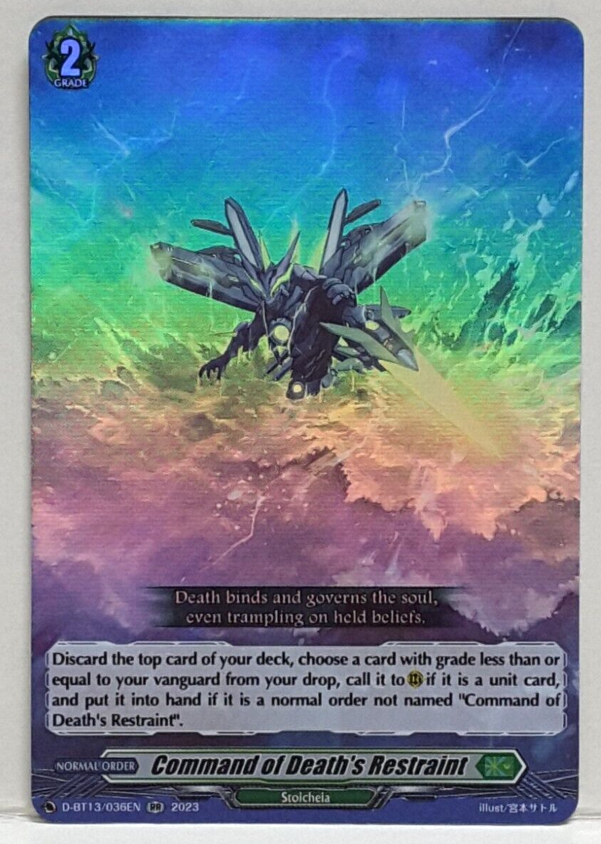 Cardfight Vanguard Command of Death's Restraint D-BT13/036EN RR