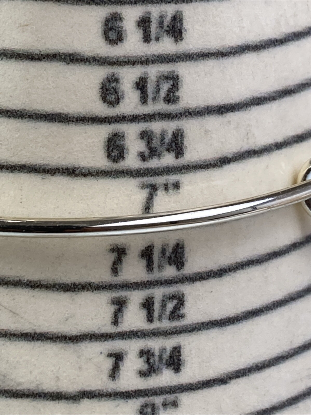 Sterling 925 Solid Silver Charm Bangle Adjustable… - image 8