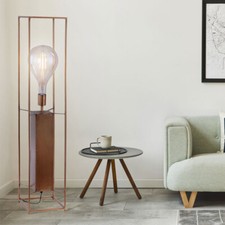 Lampadaire Rétro Lampe Laiton Accumulateur Luminaire de Salon E27
