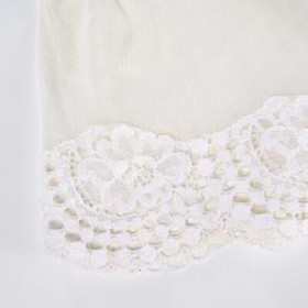 La Perla Marvel Sheer White Lace Boy Short  Lingerie Size 8