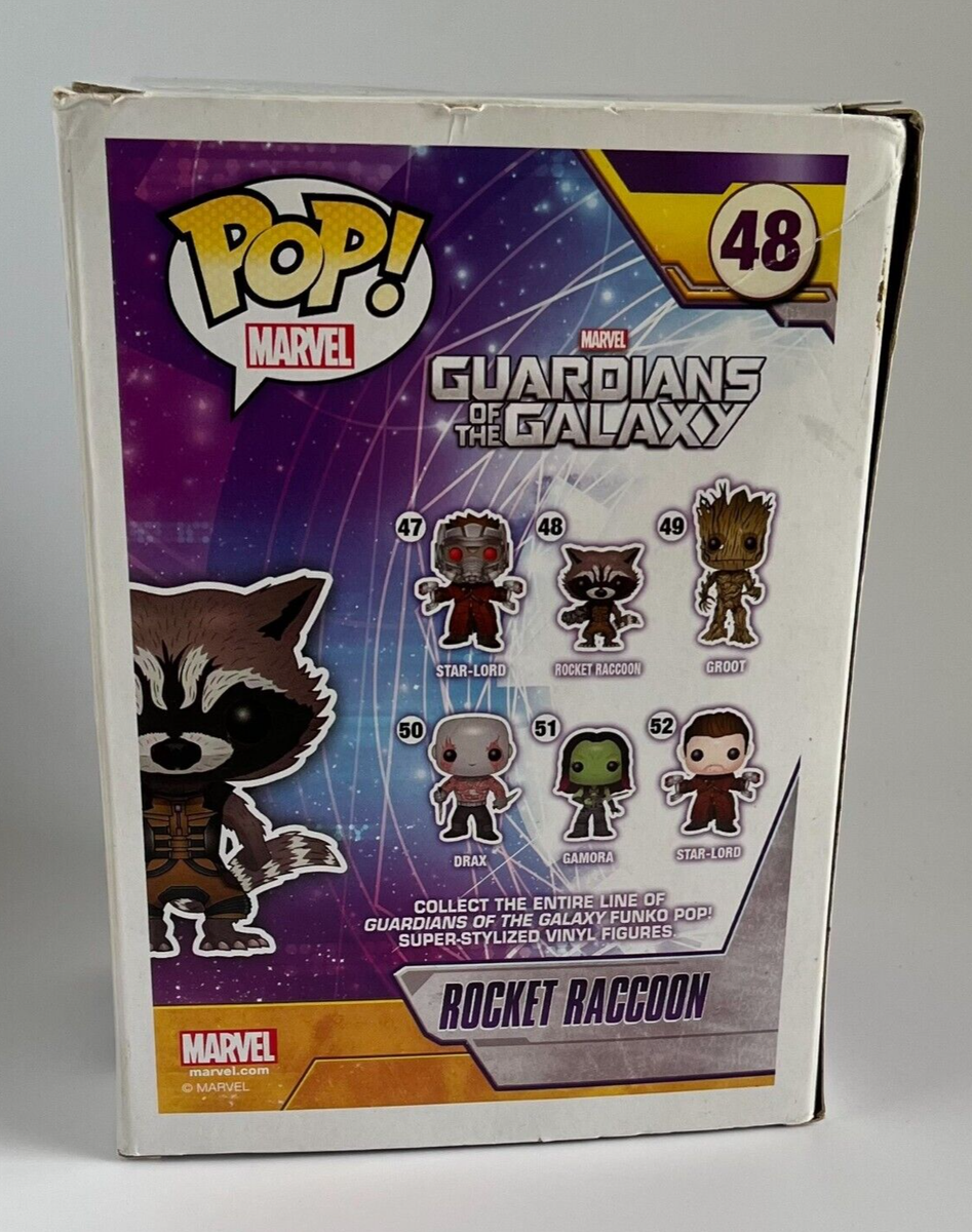 Funko Pop Marvel Guardians of the Galaxy Rocket Raccoon #48 | eBay