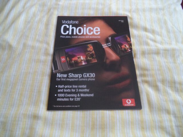 Very scarce Vodafone mobile phone brochure 2004