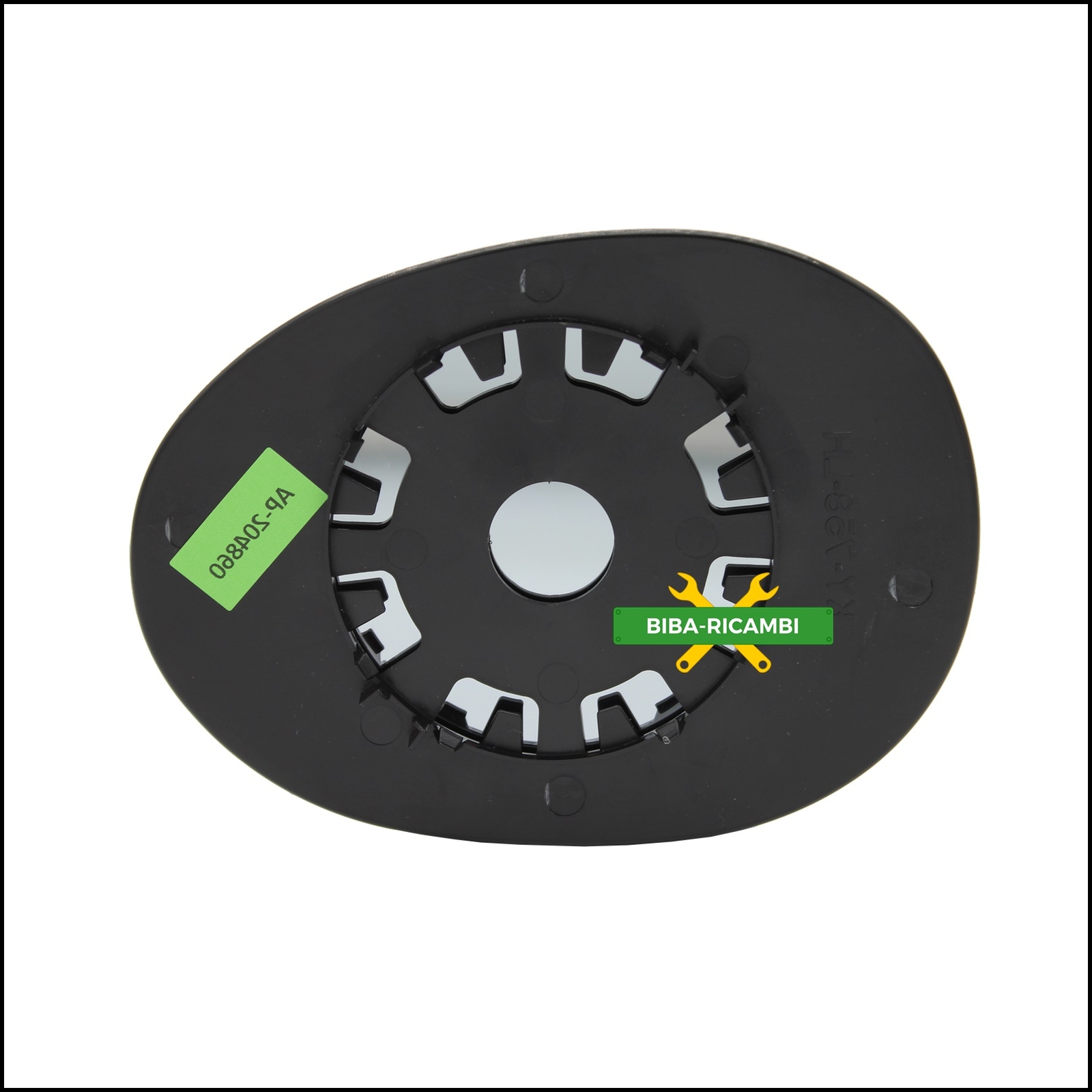 Piastra Specchio Retrovisore Destro Per SKODA CITIGO 2011-2017 – Riscaldato, Convesso, Cromato, 121x190x35 Mm