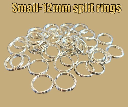 Small - Large 🔑 Silver Metal Split Rings Keyring Jump Hoop Loop Key Keys Ring💍 - Picture 8 of 8