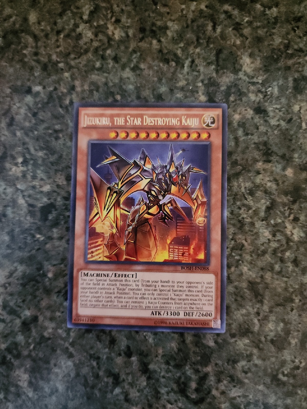 Carte édition Illimitée Carte Yu-Gi-Oh! Jizukiru, The Star Destroying Kaiju - Rare - BOSH-EN088 Carte Collection édition Illimitée