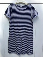 J. Crew Dress  Women Med Blue White Stripe ———A8