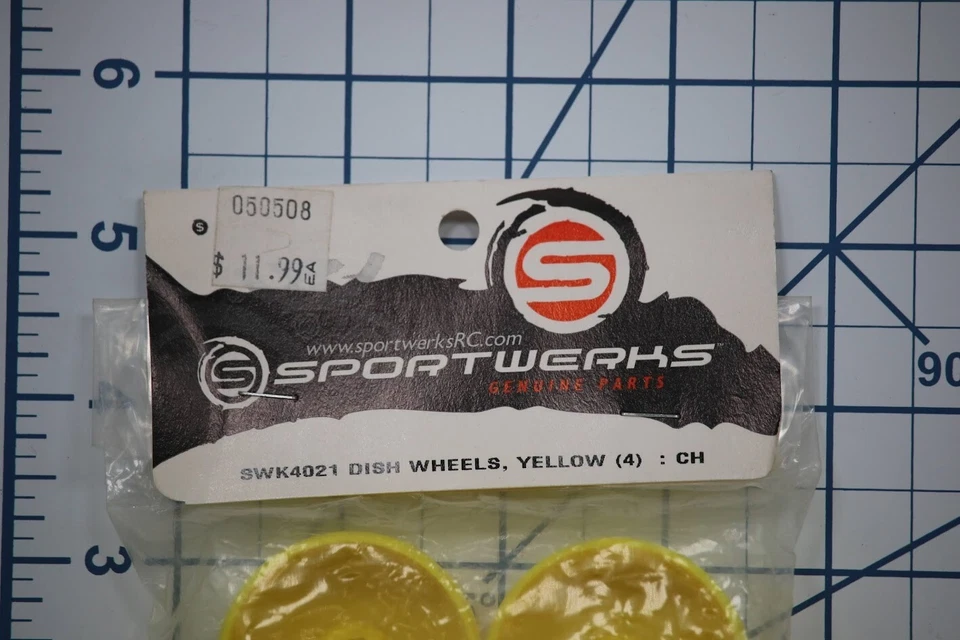 New Sportwerks SWK4021 Dish Wheels(4) Yellow: 1/16 Chaos - Image 4 of 4