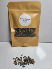 Sunn Hemp Seed 100% Pure – Non-GMO 2 oz pack (Approximately 1,500 Seeds!)
