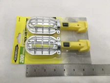 (2) NEW Small Battery Operated Work Lights 200 Lumens Magnetic Base Swivel Hook