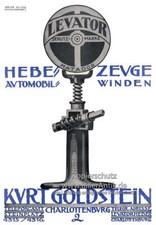 Kurt Goldstein Levator Matador Hebezeuge Winden Plakat Braunbeck Motor A1 125