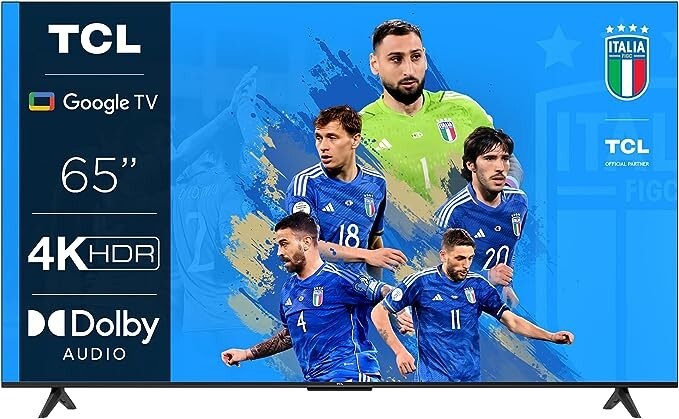 TV 65" 4K HDR Ultra HD con Design Senza Bordi...