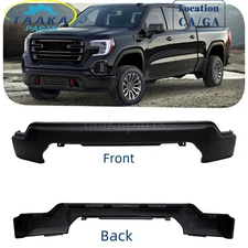 For 2019-2021GMC Sierra 1500 Front Bumper Face Bar Black W/O Packing Hole