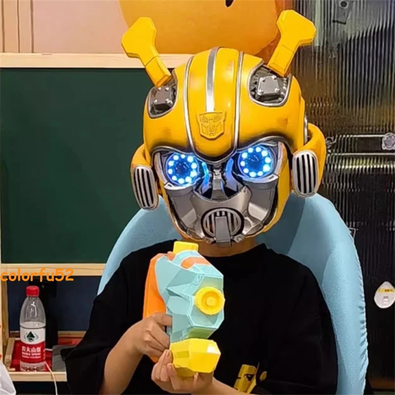 Máscara de casco Killerbody Amazing Bumblebee 1:1 portátil control de voz utilería regalo Foto 3 de 4