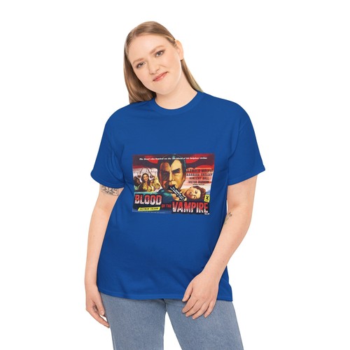 "Blood of the Vampire" T-shirt poster film - Maglietta film horror britannico 1958 - Foto 69 di 97