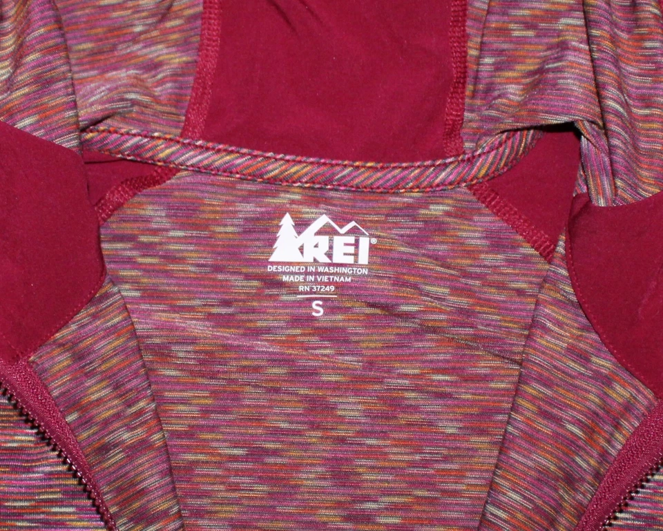 REI женщин SCREELINE 1/2 молнии пуловер с капюшоном работает туризм sz S пуловер - Изображение 4 из 4