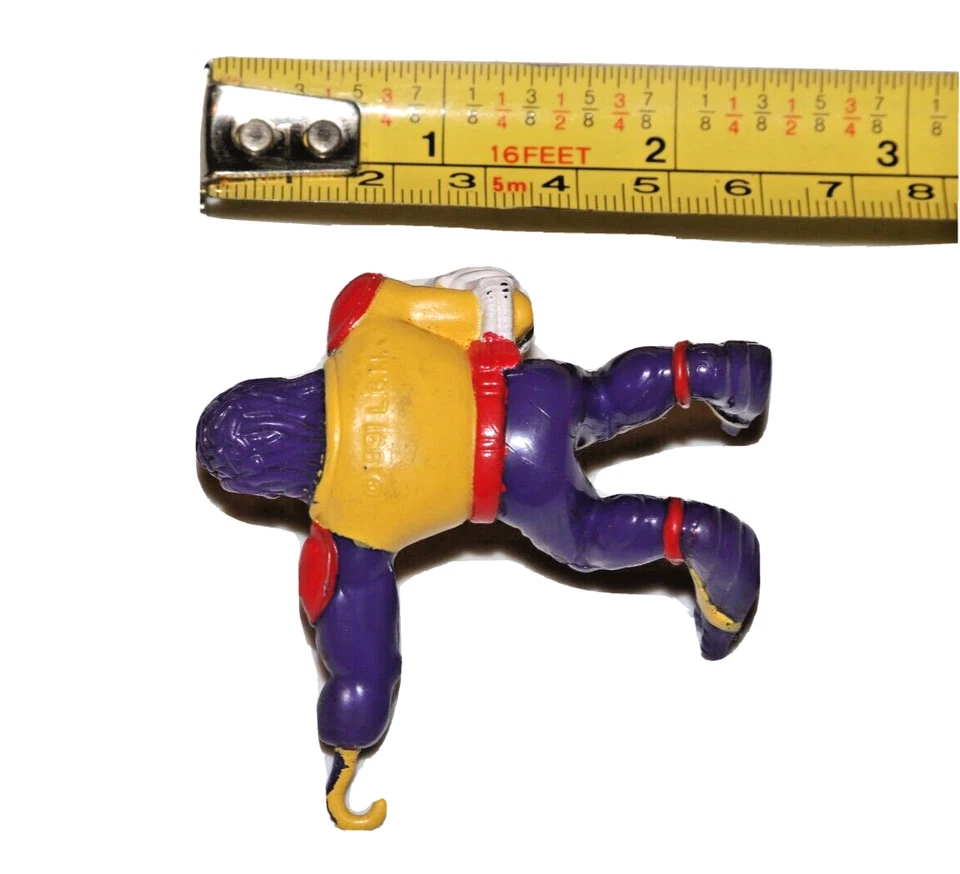 1991 GALOOB AMARILLO PÚRPURA BOLSA DE BASURA MANOJO OJO SALVAJE FIGURA DE COLECCIÓN Foto 3 de 4