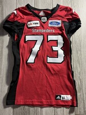 2018 Game Worn Adidas Folarin Orimolade Stampeders CFL Football Jersey Sz 44