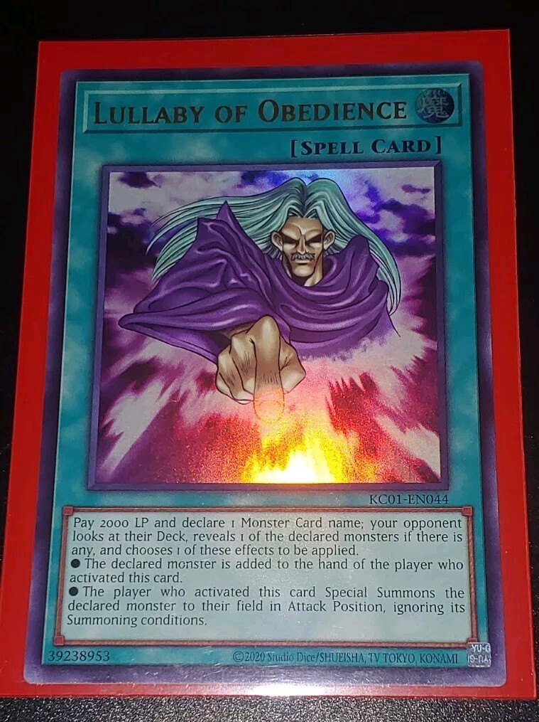 YU-GI-OH! KC01 NM Ultra Rare Lullaby Of Obedience | eBay