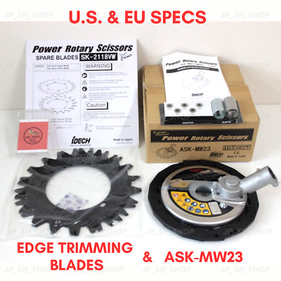 IDECH Power Rotationsschere ASK-MW23 mit Kantenschneiderklingen SK-2118VW US ...