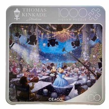 Thomas Kinkade Disney 100th Celebration 1000 Pc Puzzle in Collectible Tin NEW
