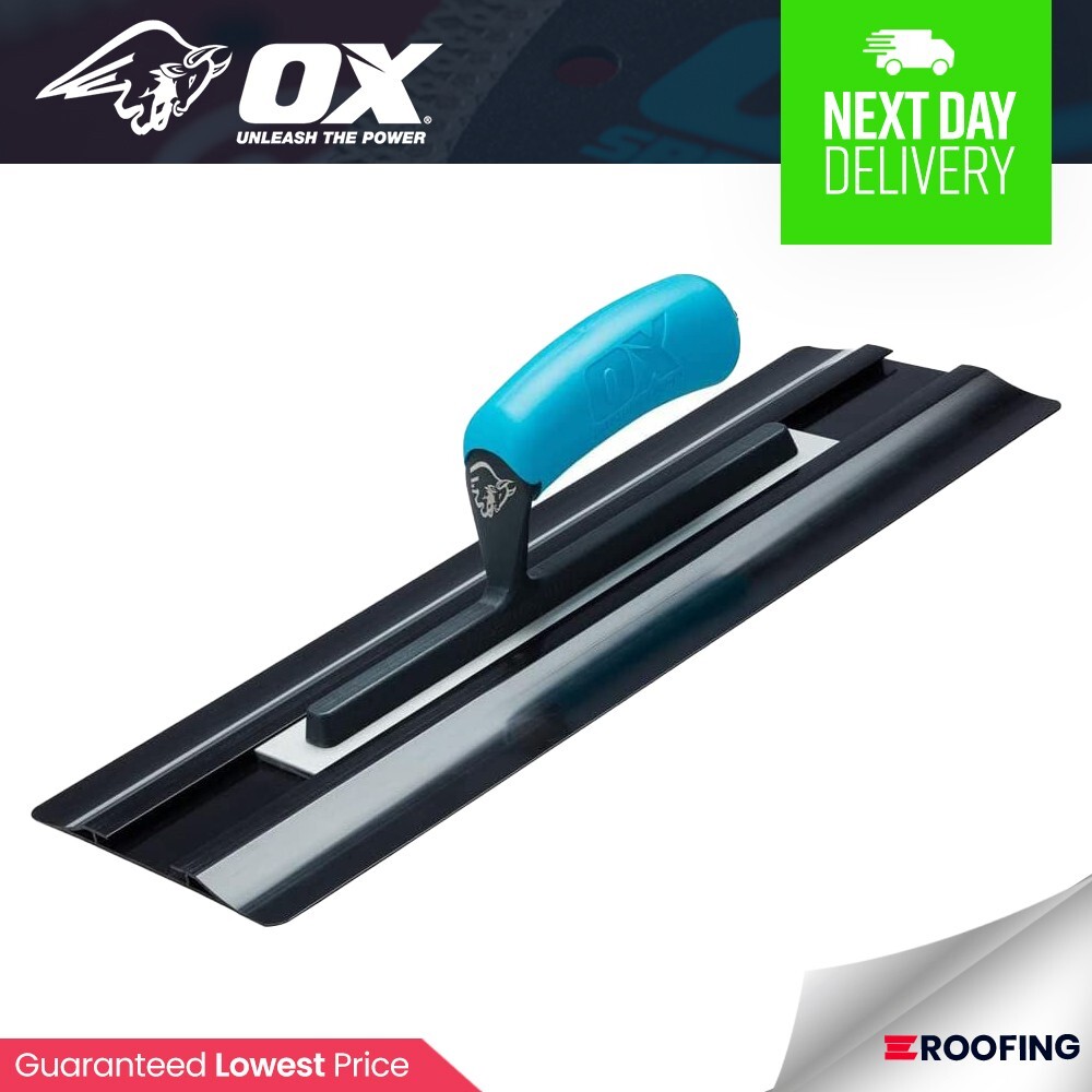 (405 X 138Mm) Ox Pro Semi Flex Plasterers Trowel With Slide-On Blade System And Comfort Handle (Various Sizes) - Image 2