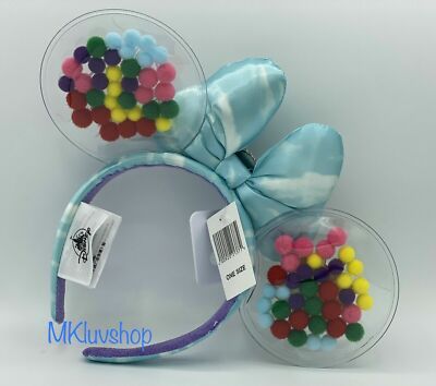 New Disney Parks Up Minnie Mouse Ears headband 2024 Disney Parks Pixar UP Minnie Ears Headband Grape Soda  main image 2
