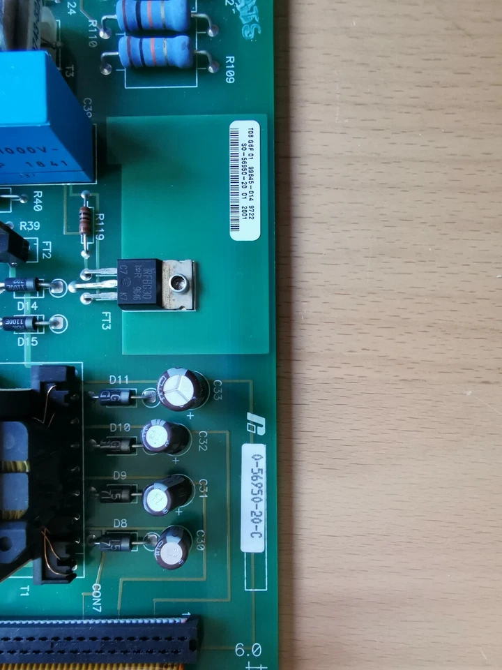 Reliance Electric GV3000 20V4160 VFD Interface Board 803624-63C P/N 0-56950-20 - Image 2 of 3