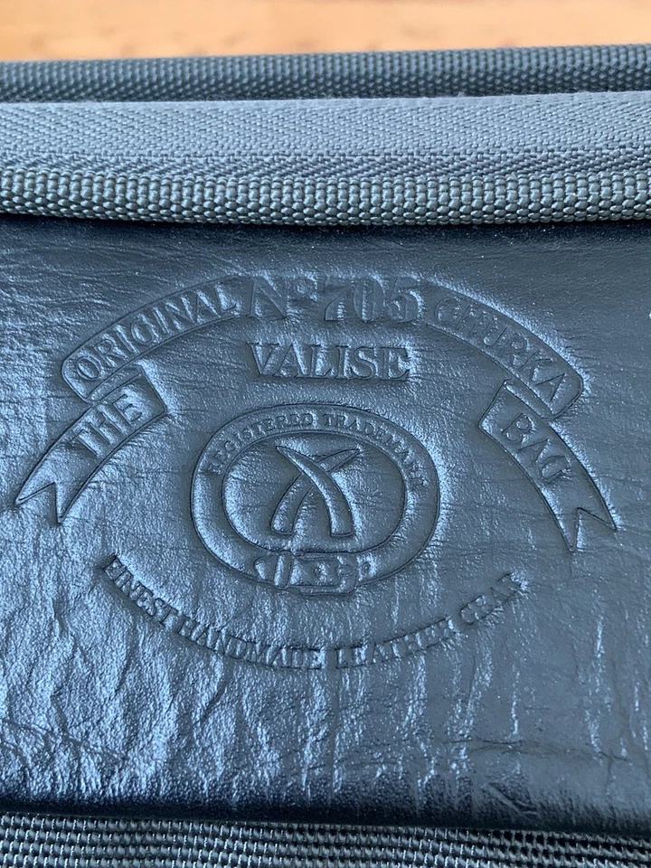 Bolso Ghurka Vintage Valise Nº 705 Equipaje con Ruedas Lona Marrón Oscuro Maleta Foto 2 de 4