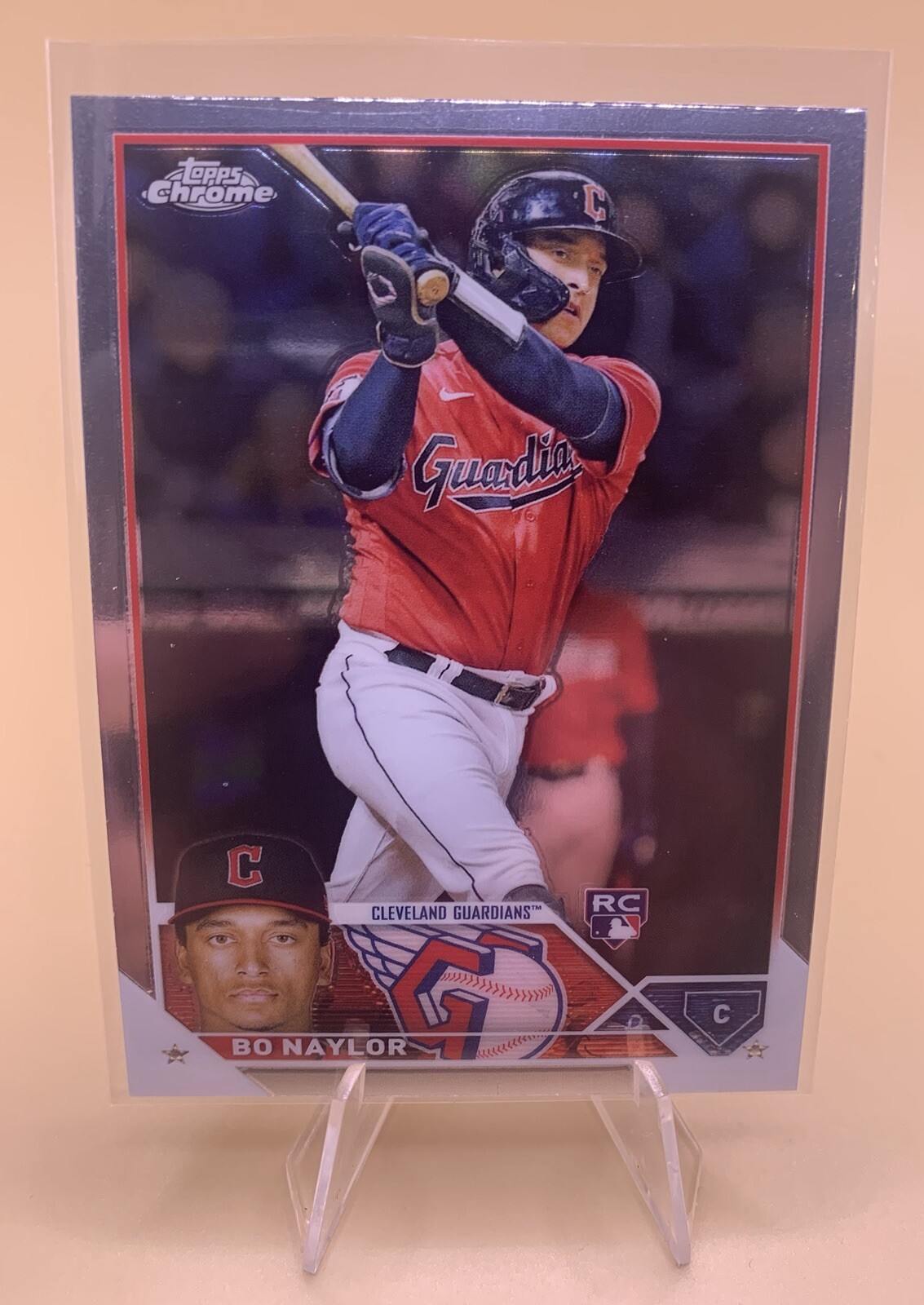 2023 Topps Chrome - #54 Bo Naylor (RC) Cleveland Guardians