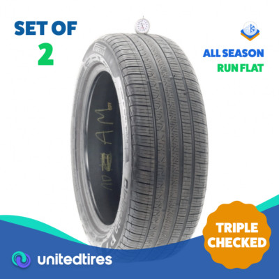 Set of (2) Used 245/50R19 Pirelli Cinturato P7 Run Flat 105H - 6/32 (6GQN)