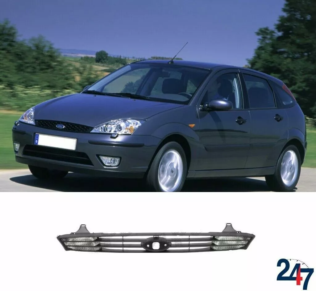 FRONT AFTERMARKET CENTER RADIATOR BLACK GRILL FOR FORD FOCUS MK1
