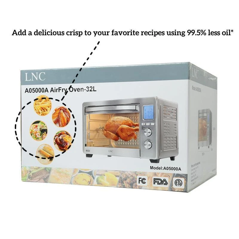 12-in-1 Air Fryer Toaster Oven with Speedy Convection 1750W Countertop