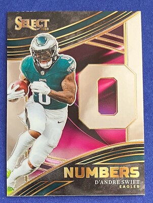 D'Andre Swift 2023 Panini Select NUMBERS INSERT Card #NMB-DSW