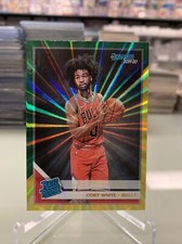 2019 Panini Donruss Rated Holo Green and Yellow Laser Coby White #206 Rookie RC