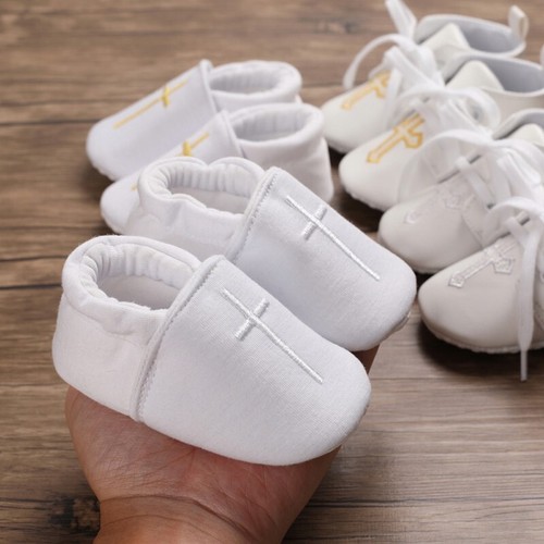 Baby Boys Girls Leather Sneaker Toddler Slip On Anti Skid Newborn First Walkers - Bild 15 von 19