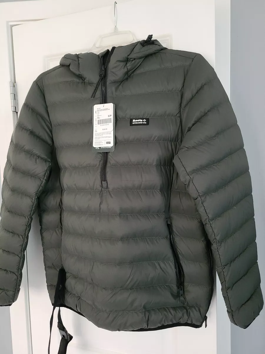 ROOTS CANADA Packable Down Anorak Jacket Men s size Small NWT eBay