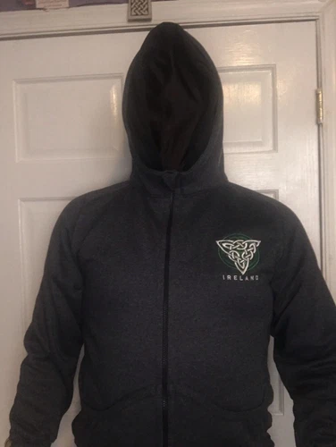 Celtic Irish Hoodie, Zip up,  XL 16-18 New Celtic  Made in Ireland 🇮🇪 NWT Tags image 3