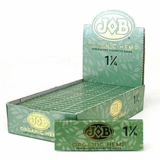 JOB Organic Hemp 1 1/4 Rolling Papers 50 Lvs Per Pack Price *USA Shipped*