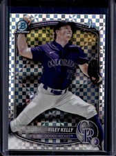 2025 Bowman Draft Riley Kelly Chrome X-Fractor 1st Prospect #BDC-79 Rockies