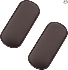 2PCS Car Door Armrest Pads, Soft Leather Memory Foam Cushion for Elbow Brown